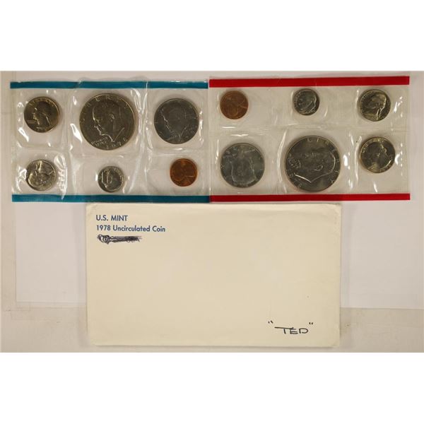 1978 US MINT SET (UNC) P/D (WITH ENVELOPE)