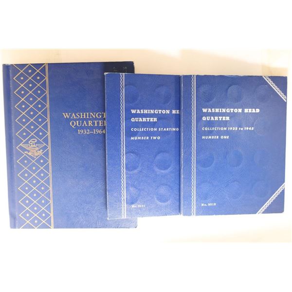 3 EMPTY WASHINGTON QUARTER WHITMAN ALBUM BOOKS