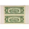 Image 2 : 2-1963-$2 RED SEAL US NOTES BOTH CRISP