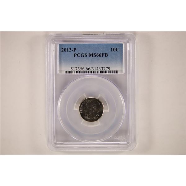 2013-P ROOSEVELT DIME PCGS MS66FB