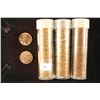 Image 1 : 3 SOLID DATE ROLLS OF BRILLIANT UNC LINCOLN CENTS