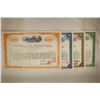 Image 1 : 4 ASSORTED VINTAGE RAILROAD STOCK CERTIFICATES