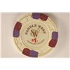 Image 1 : $1 SADDLE WEST CASINO CHIP PAHRUMP, NEVADA