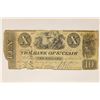 1811 THE BANK OF SINCLAIR OBSOLETE $10 BANK NOTE