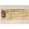 Image 1 : 1870 QUINCY MINING COMPANY $50 CANCELLED CHECK