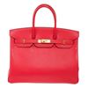 Image 1 : Hermes Bougenvillea Clemence Taurillon Leather Birkin 35 Bag
