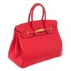 Image 2 : Hermes Bougenvillea Clemence Taurillon Leather Birkin 35 Bag