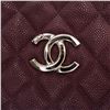 Image 8 : Chanel Purple Quilted Caviar Leather Chain Shopping Tote Bag