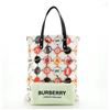 Image 1 : Burberry Flat Tote Printed Nylon Large Multicolor, Print, White