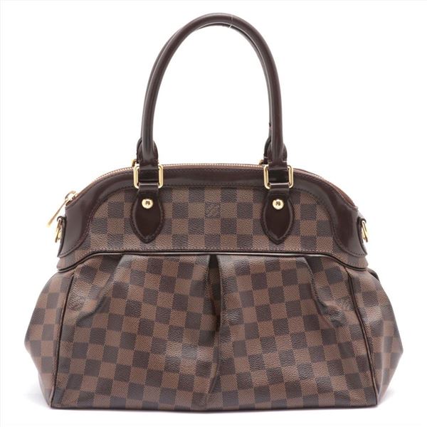 Louis Vuitton Damier Ebene Canvas Leather Trevi PM Shoulder Bag