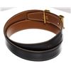 Image 4 : Hermes Black Brown Leather Constance Belt 80