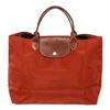 Image 1 : Red Nylon Le Pliage No Zipper Medium Tote Bag