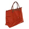 Image 3 : Red Nylon Le Pliage No Zipper Medium Tote Bag