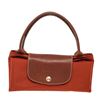 Image 4 : Red Nylon Le Pliage No Zipper Medium Tote Bag