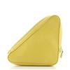 Image 2 : Balenciaga Triangle Pouch Leather Medium Yellow