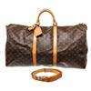 Image 1 : Louis Vuitton Brown Monogram Canvas Keepall 60cm Travel Bag