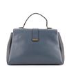 Image 2 : Bottega Veneta Piazza Top Handle Bag Leather with Intrecciato Detail Small Blue,