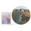 Image 1 : Hand Painted Circular Saw Blade Depicting Western Scene
