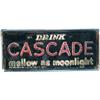 Image 1 : Rare Light Up Countertop Sign Glass Embossed Face In