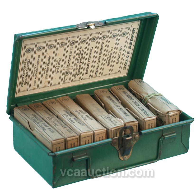Bell System First Aid Kit In Green Tin W First Aid Pro Bell system first aid kit in green tin w first aid pro