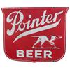 Image 1 : Lot Of 2 Items:  Pointer Beer Porcelain Sign In Shape O