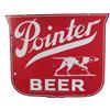 Image 2 : Lot Of 2 Items:  Pointer Beer Porcelain Sign In Shape O