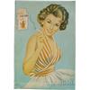 Image 1 : Vista Vision Cigarette's "Pin-Up Girl" Tin Sign - 14" x