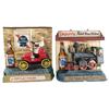 Image 1 : Lot Of 2 Pabst Blue Ribbon Beer Bar Displays:  Train &