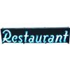 Image 1 : Large Outdoor  Neon Sign "Restaurant" White
