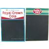 Image 1 : Lot Of 2 Tin Menu Boards:  Double Cola - 20" x 28" & Ro