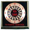 Image 1 : Light Up Clock Advertising RCA Tubes TV-Radio Service w