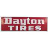 Image 1 : Dayton Tires Embossed Tin Sign - 54" x 18"