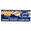 Image 1 : Castle Gate Washed Duspruf Stoker Coal Porcelain Sign C