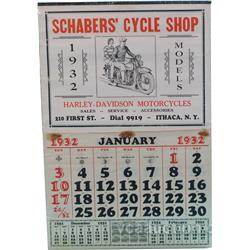 Schabers' Cycle Shop 1932 Harley Davidson Motorcycles C