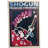 Image 1 : Shogun Fireworks Sign Framed - 25" x 37"