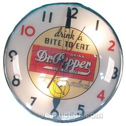 Dr. Pepper  Drink A Bite To Eat   Pam  Clock By Telechr