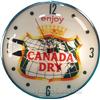 Image 1 : Enjoy Canada Dry Pam Clock, All Orginal C. 1950's - 15"