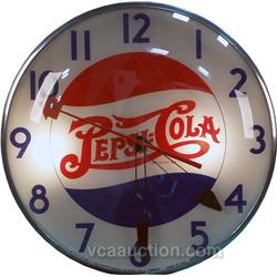 Pepsi-Cola "Pam" Clock By Telechron Inc., Second Hand I