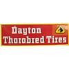 Image 1 : Dayton Thorobred Tires Embossed Self Framed Tin Sign C.