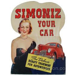 Simoniz Your Car Cardboard Easel Back Advertisement - 2