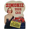 Image 1 : Simoniz Your Car Cardboard Easel Back Advertisement - 2