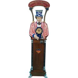 25 Cent Uncle Sam Hand Shaker, Very Nice Recreation w/