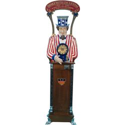 25 Cent Uncle Sam Hand Shaker, Very Nice Recreation w/