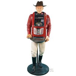 Original Frank Polk  Miner  Figure w/ 5 Cent Mills Hi-T