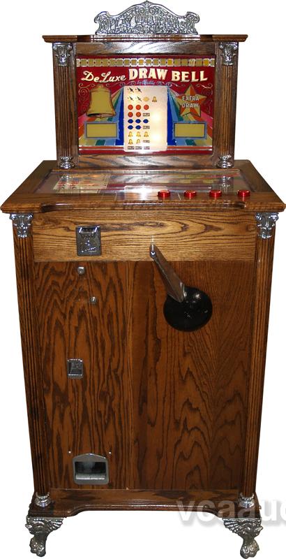 Bally Console 5 Cent Bally's Deluxe Draw Bell Console Slot Machine