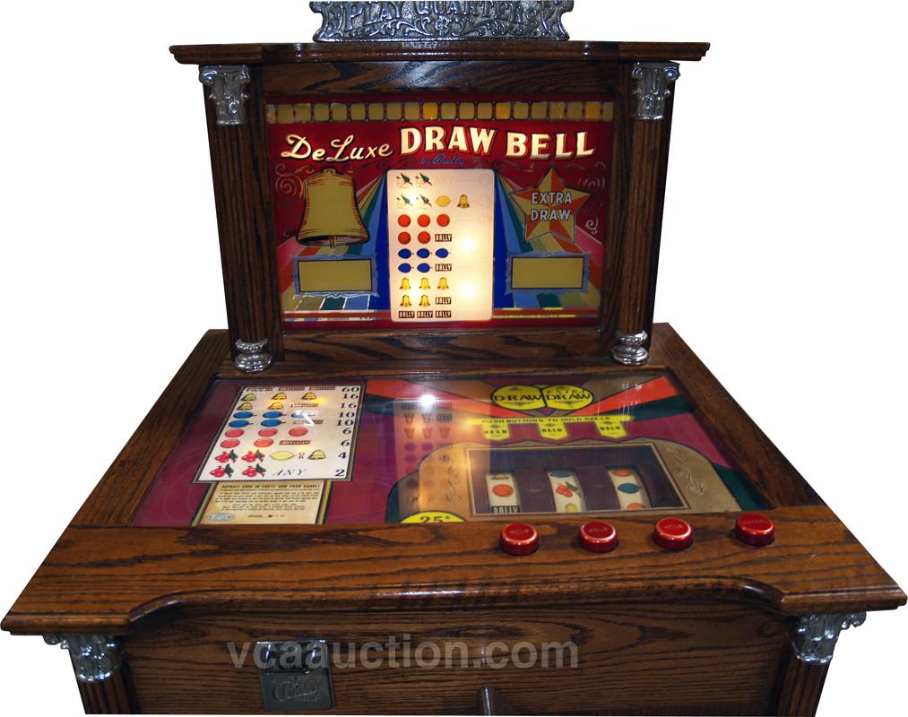5 Cent Bally's Deluxe Draw Bell Console Slot Machine