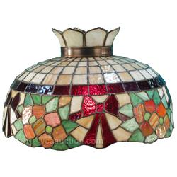 Tiffany Style Hanging Lamp - Old, 24  Diam