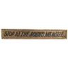 Image 1 : Stop At The Round Mt. Hotel Wood Sign - 48" x 8"