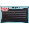 Image 1 : Coca-Cola "Fishtail" Masonite Menu Board, Has Some Wear