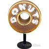Image 1 : Outdoor Double Sided Neon Sign "Donuts" In Shape Of A D